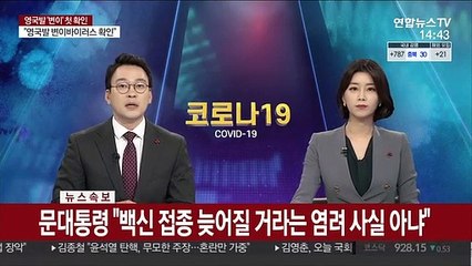 [속보] 문대통령 "백신 접종 늦어질 거라는 염려 사실 아냐"