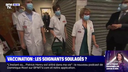 Covid-19: les soignants soulagés par la vaccination?