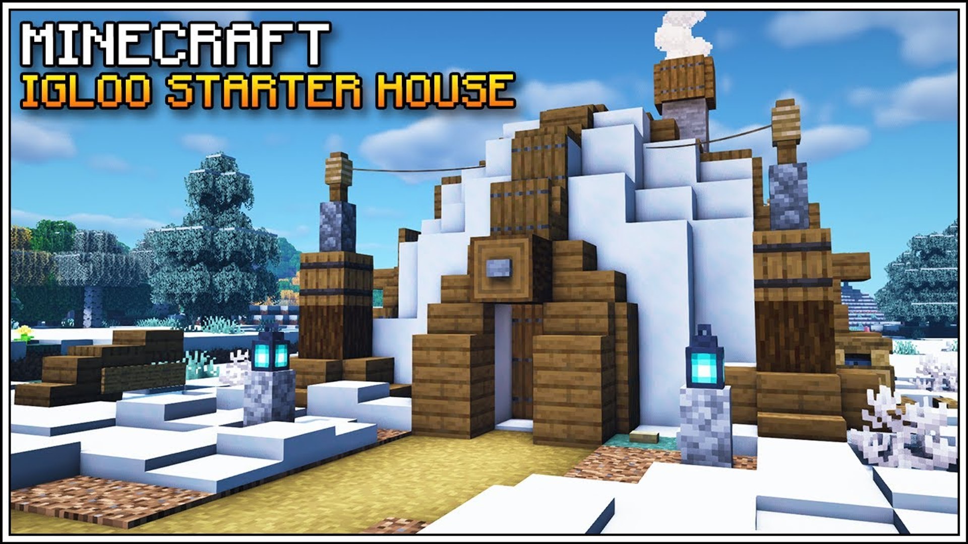 Minecraft 1 16 Igloo Starter House Tutorial Video Dailymotion