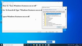 How to Turn On or Off Windows Features || Turn Windows Features On or Off || Windows Features