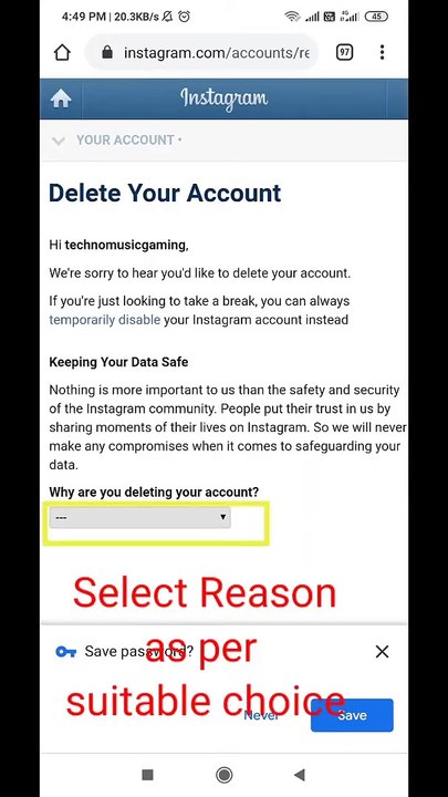 How To Delete Instagram Account | Delete Instagram Account | Delete Instagram Account Permanently