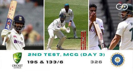 India vs Australia Second Test, Day 3 Highlights