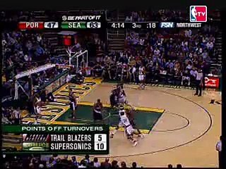 Chris Wilcox put the roundhouse down on the Trail Blazers