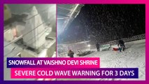 Snowfall At Vaishno Devi Shrine, Severe Cold Wave To Grip North India For Three Days, Warns IMD