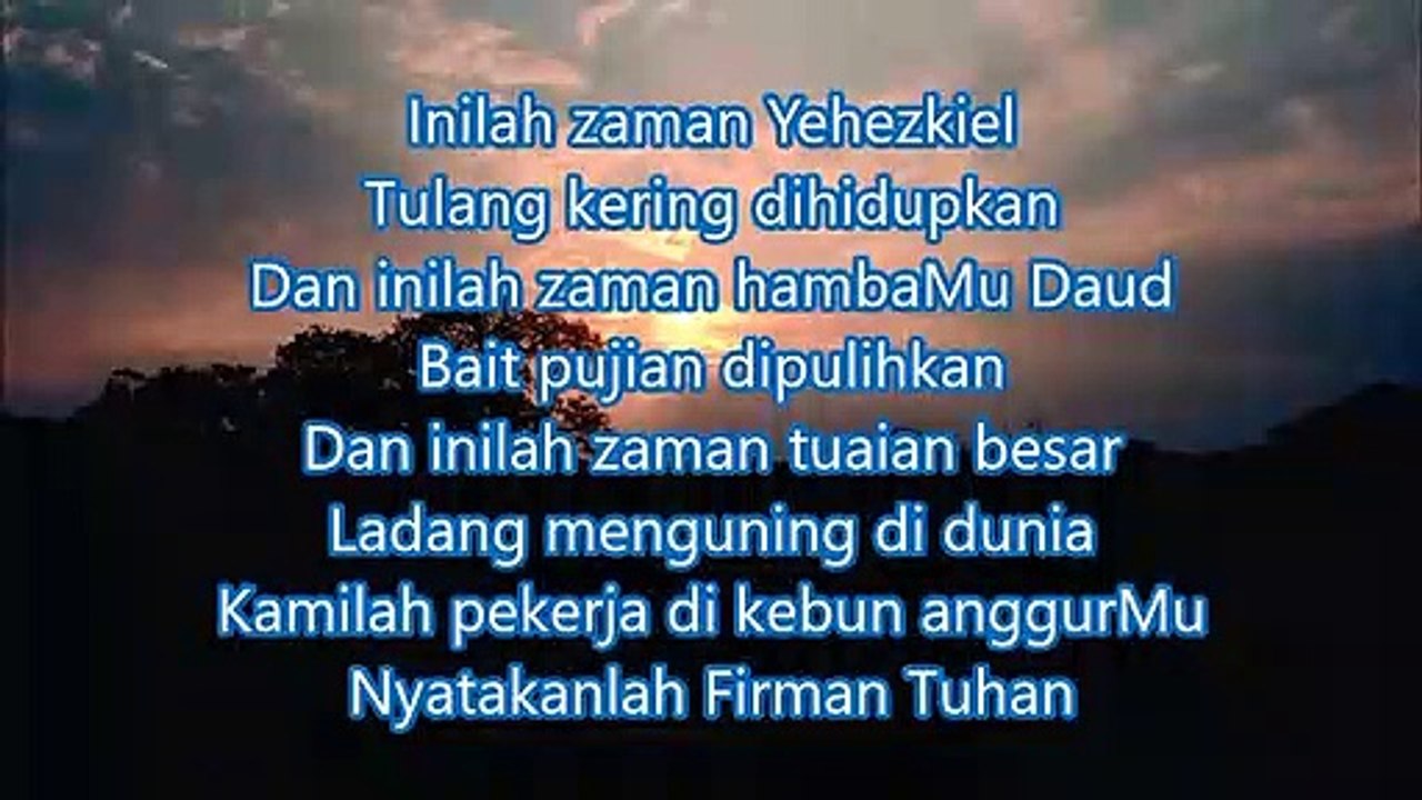 Lirik Lagu Rohani Kristen - Inilah Zaman Elia