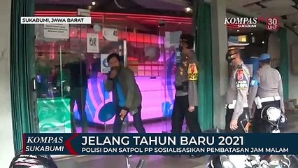 Polisi Dan Satpol Pp Sosialisasikan Pembatasan Jam Malam