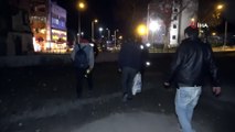 Polis sokakta kalan vatandaşları otele yerleştirildi