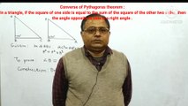 Triangles|L-7|Converse of Pythagoras theorem|Proof of Converse of Pythagoras theorem| Class 10 Maths Chapter 6 NCERT| Class 10 Triangles| Mathematic Classes| MC|