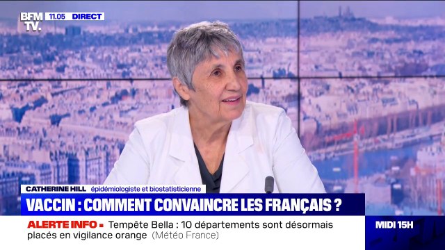 Vaccin contre le Covid-19: Plus on ira vite, plus on contrôlera l'épidémie selon Catherine Hill