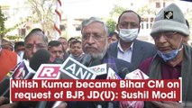 Nitish Kumar became Bihar CM on request of BJP, JD (U): Sushil Modi