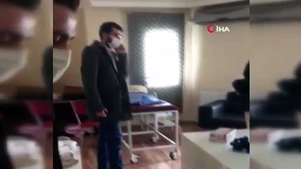 Esenyurt’ta kaçak doğumhaneye baskın kamerada
