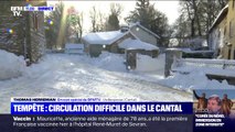 Circulation difficile dans le Cantal après d'abondantes chutes de neige