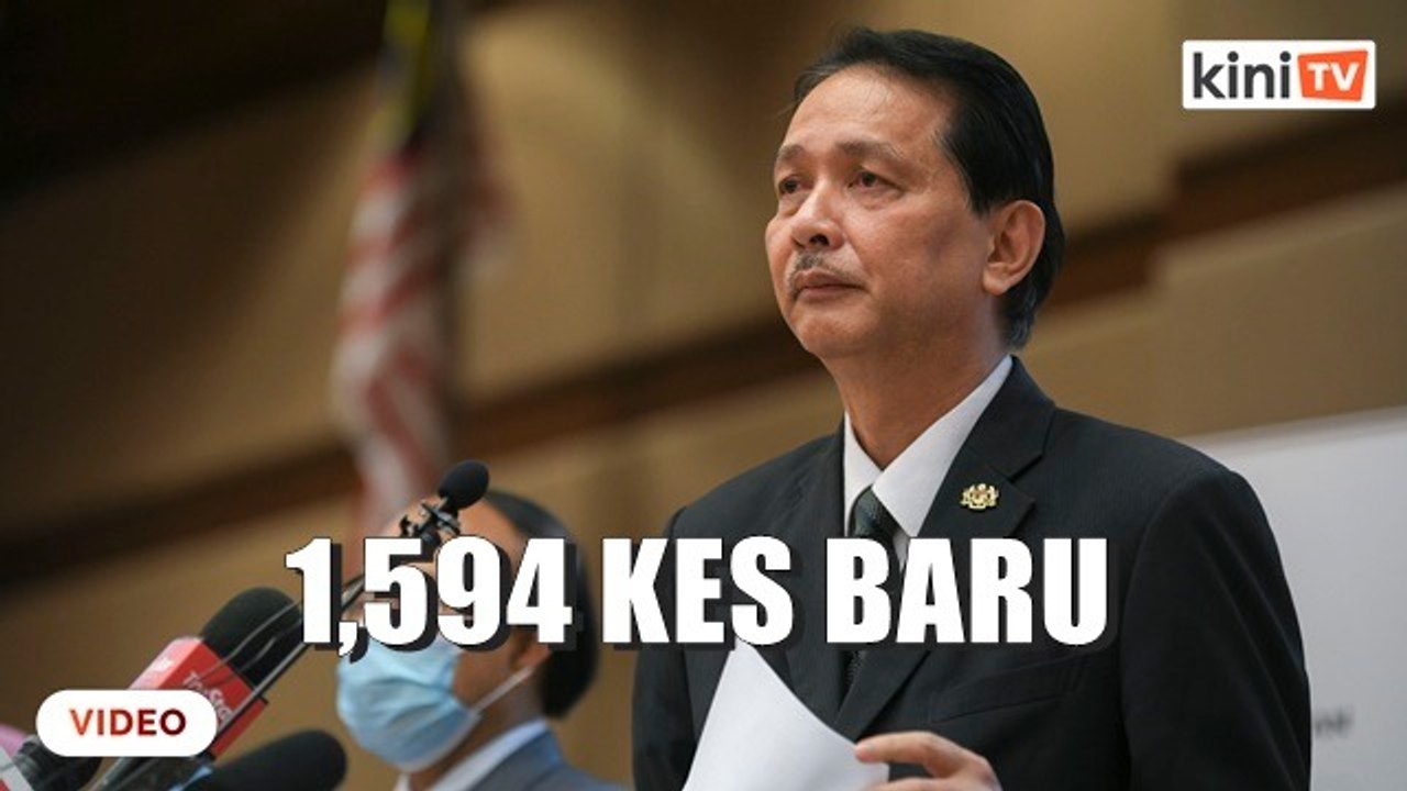 Covid-19: 1,594 kes, lebih 55% kes di Lembah Kelang