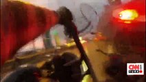 Feci kaza kask kamerasında | Video