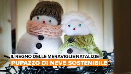 Il regno delle meraviglie natalizie: Pupazzo di neve sostenibile