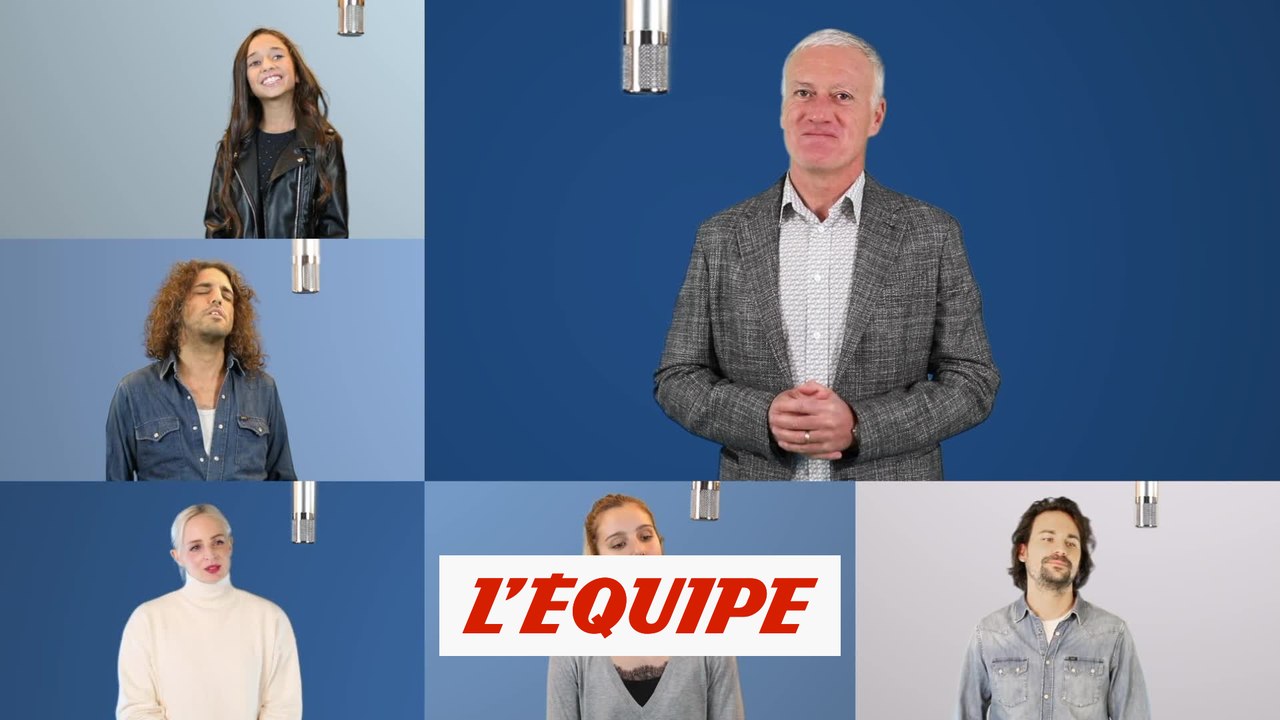 Deschamps chante pour les sinistrés des Alpes-Maritimes - Foot - Solidarité