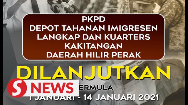 Perak: EMCO in Hilir Perak extended, CMCO in areas in Ipoh end