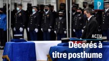 Hommage aux trois gendarmes tués : 