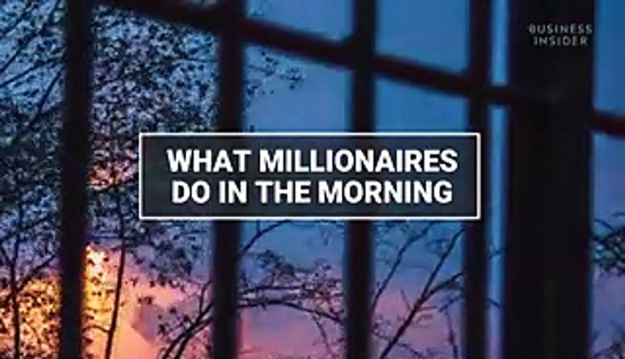 The one thing most self-made millionaires do when they first wake up