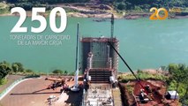 Puente de la integración, un año de obras en Itaipú Paraguay