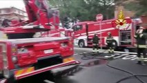 Selargius (CA) - Incendio al quarto piano di un palazzo evacuate 10 persone (28.12.20)