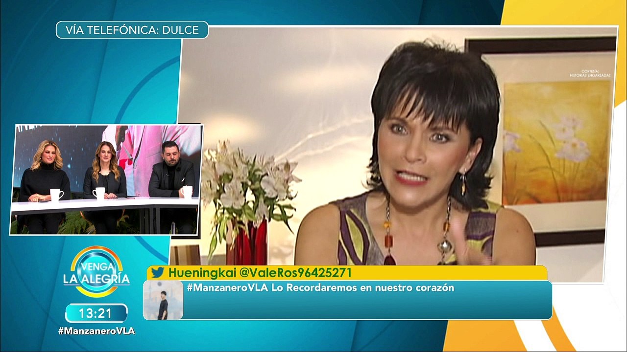 Dulce nos contó sus mejores anécdotas que tiene al lado de Armando Manzanero. | Venga La Alegría