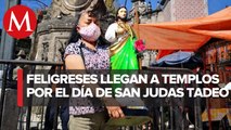 Policía dispersa a fieles de San Judas Tadeo en CdMx