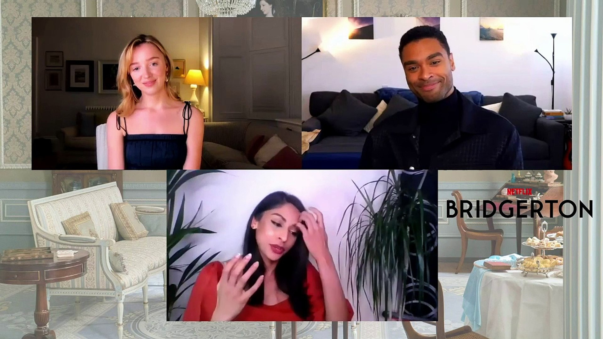 ⁣Bridgerton Cast Talk Sex Scenes & Investigating Skills