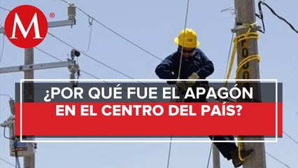 CFE y Cenace trabajan el proceso de restablecimiento de luz