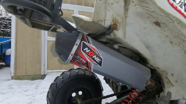 None MS15 exhaust Sound Yamaha Raptor 700R
