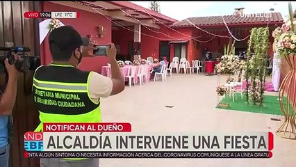 Alcaldía cruceña interviene una fiesta; propietario de la casa deberá cumplir trabajo comunitario