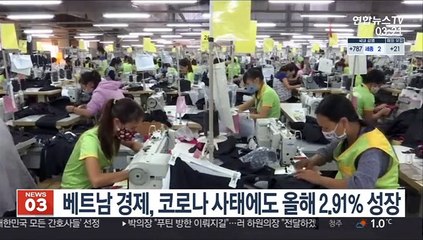 베트남 경제, 코로나 사태에도 올해 2.91% 성장