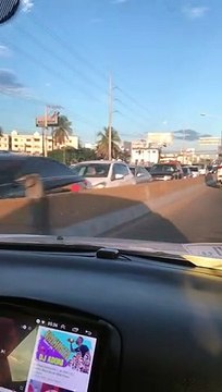 Se registran fuertes tapones en el Gran Santo Domingo este lunes