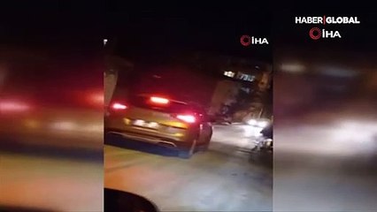 Alkollü sürücü zikzak çizerek yolda böyle ilerledi