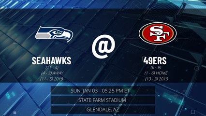Seahawks @ 49 Ers Game Preview for SUN, JAN 03 - 05:25 PM ET EST