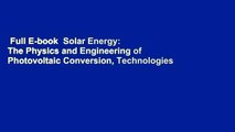 Full E-book  Solar Energy: The Physics and Engineering of Photovoltaic Conversion, Technologies