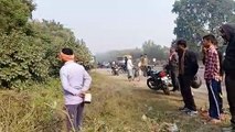 सीतापुर NH24 पर टायर फटने से कार अनियंत्रित होकर पलटी