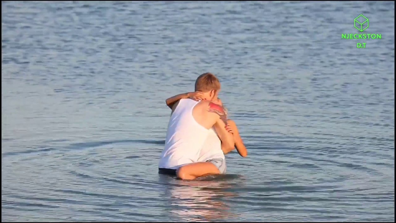 Romantic beach dance with girlfriend