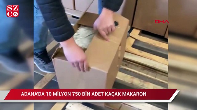 Adana'da 10 milyon 750 bin adet kaçak makaron ele geçirildi