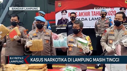 Kasus Narkotika di Lampung Masih Tinggi