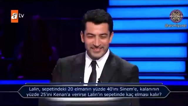 Kim Milyoner Olmak İster yarışmasında soruyu gören şaşkınlığını gizleyemedi!