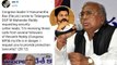 Congress leader V Hanumantha Rao wrote to Telangana DGP M Mahender Reddy requesting security