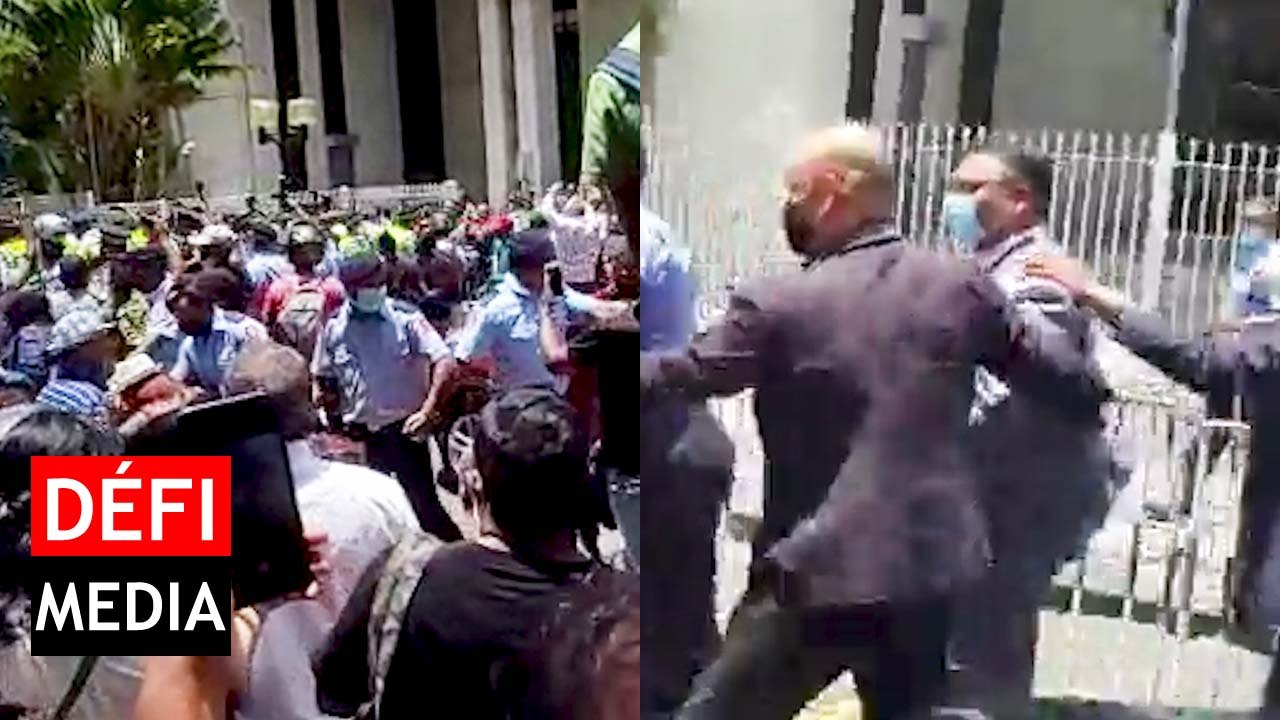 Private Prosecution : le ministre Sawmynaden hué par la foule, tension devant la New Court House