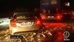 Des centaines d’automobilistes ont été bloqués cette nuit par la neige sur l’autoroute A75 dans le Cantal - VIDEO