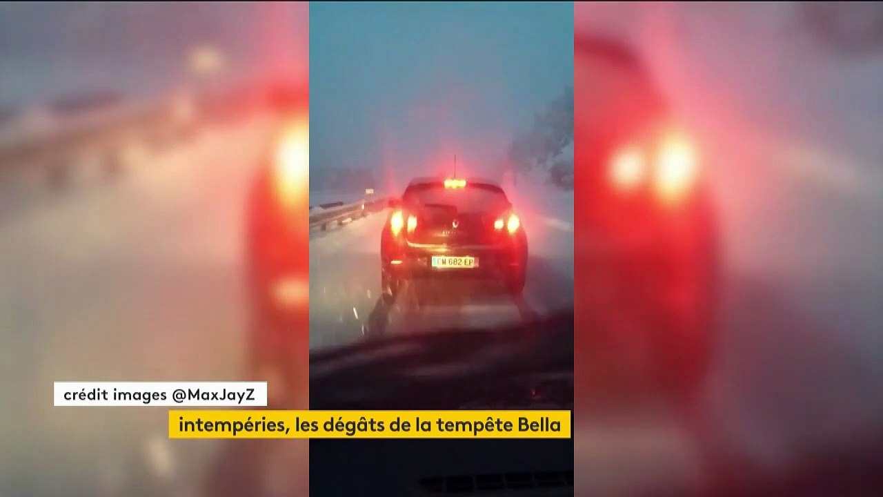 Tempête Bella : la neige s'est invitée sur l'A75, rendant la circulation extrêmement difficile