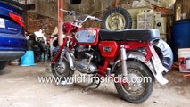 Royal Enfield limited edition bikes, vespas, Norton bikes on display at private collection
