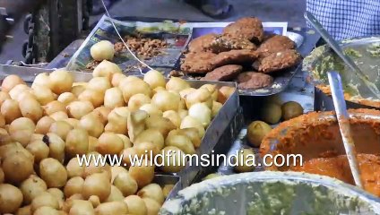 Street food in India during Corona Pandemic _ Punugulu stall in Hyderabad busy as ever