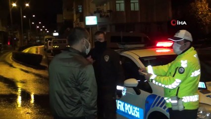 Dur ihtarına uymayan alkollü sürücü: “Avratla kavga ettim kapıyı vurup çıktım”