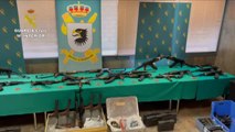 Tres detenidos tras intervenir en Málaga un arsenal de armas del narcotráfico