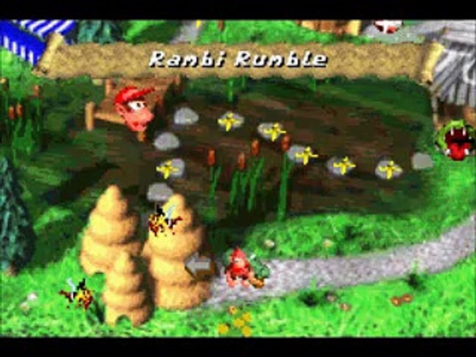 Donkey Kong Country 2 GBA - Rambi Rumble (Run, Rambi! Run! Restored ...
